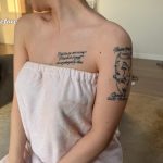 滋賀県の花嫁様のご自宅でタトゥーカバー